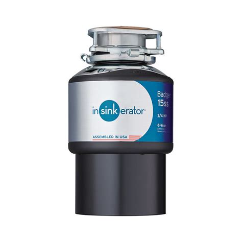 insinkerator|Badger 444 Garbage Disposal, 3/4 HP